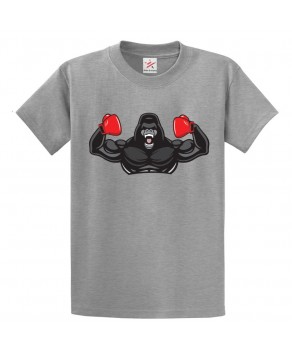 Boxer Gorilla Classic Unisex Kids and Adults T-Shirt For Boxing Lovers